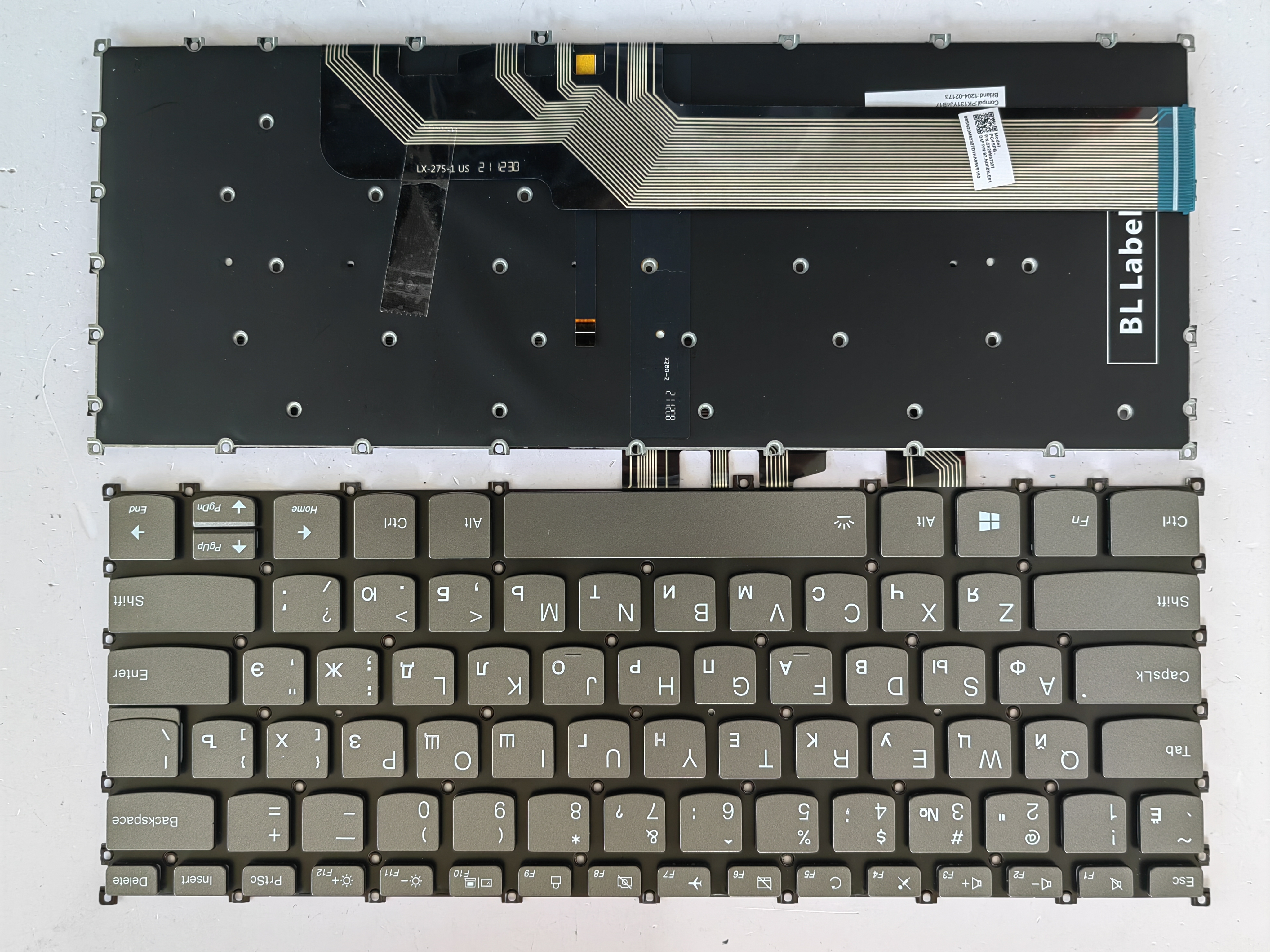 Picture of New Replacement Laptop Keyboard For LENOVO S540-14/YOGA340-13/AIR 14 2019/340S-14 Grey Backlit (OEM) RU Layout